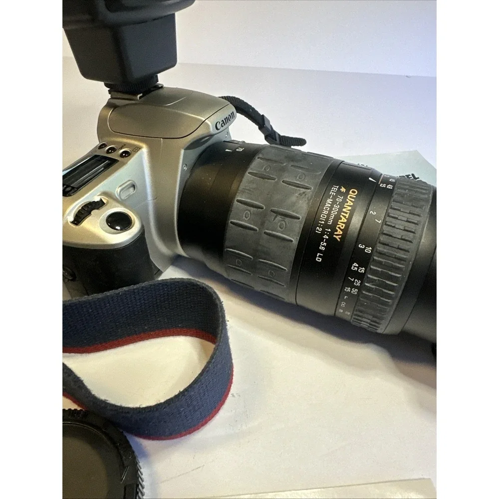 Canon EOS Rebel 2000 Camera Bundle Quantum AF-70-300 Zoom Lens F4-5.6 LD Macro